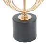 Lampa stołowa Fantasy złota z czarnym abażurem glamour do salonu 