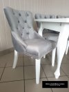 Krzesło tapicerowane z kołatką Barcelona deluxe