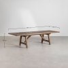 Rozkładany stół 200-300x100 cm w komplecie z zestawem 10 krzeseł akacjowych