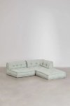 Bawełniana sofa modułowa 3 częściowa do salonu boho Daisy kolory mus celadonowy