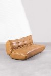 Rozkładana Sofa Do Salonu Skórzana Mateo Brąz