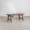 Rozkładany stół 200-300x100 cm w komplecie z zestawem 10 krzeseł akacjowych