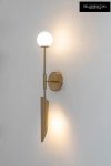 Złoty kinkiet lampa ścienna Lucca