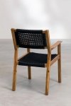 zestaw ogrodowy Terry stół rozkładany  (160-210x90 cm) + 6 krzeseł z drewna akacjowego