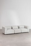 Sofa modułowa 3-osobowa Fogiel w kolorze szarym do salonu