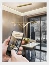 Unikalny i Elegancki Żyrandol LED Bristol na Sufit do Salonu jako Lampa Wisząca