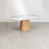 Prostokątny Drewniany Stół Do Jadalni Aura 200x100 cm, Stylowy i Funkcjonalny Stół Z Okleiną Ceramiczną