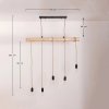  Lampa Sufitowa Silian Natural - Boho design z naturalnego drewna