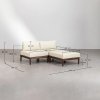 Modułowy Zestaw Ogrodowy Brown Sofa i Stolik Kawowy