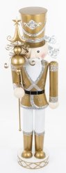 Wysoka dekoracyjna figurka Dziadek Do Orzechów 120 cm