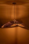 Sufitowa lampa wisząca Kioto z bambusa w naturalnym kolorze