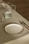Zestaw 4 talerzy deserowych Bremen z porcelany o pastelowych kolorach i nieregularnym wykończeniu, idealny do stylu boho i eleganckich aranżacji stołu