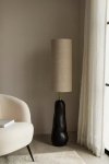 Lampa stojąca na podłogę Dion czarna ceramiczna