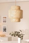 Lampa wisząca sufitowa bambusowa boho 