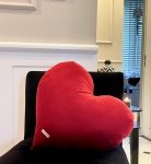 Valentine's Pillow Red Dekoracyjna Poduszka Welurowa