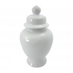Ceramiczna biała waza wazon rozmial M