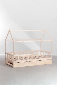 Łóżko Drewniane Teddy Kids  Stelarz Pod Materac 90x190 cm Do Pokoju Dziecięcego