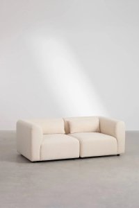 Modułowa Sofa Fogiel Dla Dwóch Osób Kremowy Beż
