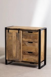 Szafka Kredens Komoda Jose Industrialna Z Drewna Mango