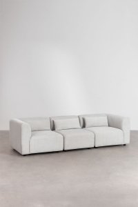 Modułowa Sofa Fogiel Dla Trzech Osób w Kolorze Szarym
