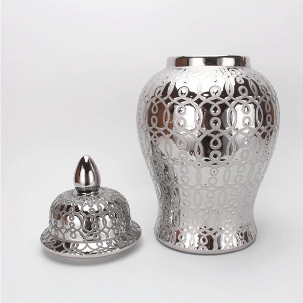 Waza ceramiczna chińska porcelana wazon z chińskiej porcelany na kwiaty do salonu wybierz kolor srebrny/złoty