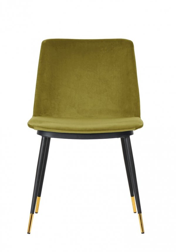 Tapicerowane krzesło w kolorze jasnozielonym