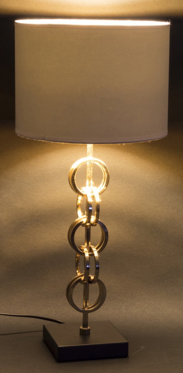 Dekoracyjna lampa Alejandro stojąca, stołowa lampa na stół lub stolik nocny do sypialni