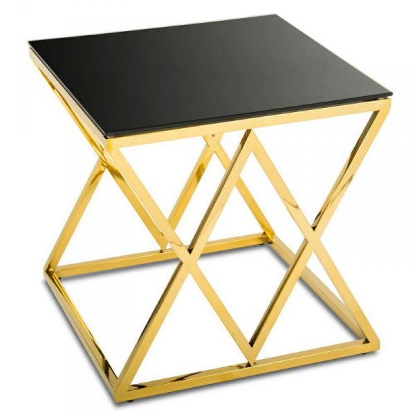 Stolik kawowy Timantti Gold Black 55 cm