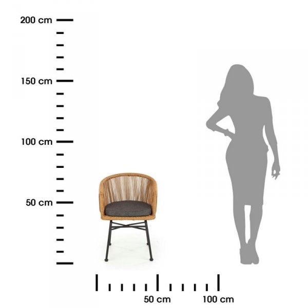 Ratanowe krzesło loft
