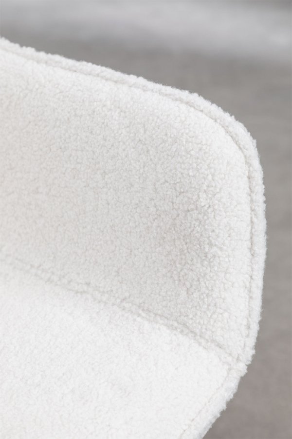 Krzesło do salonu i jadalni Margaret białe na naturalnych nogach sklum