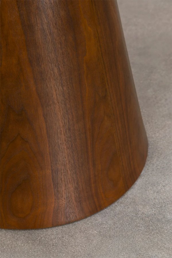 Okrągły Stół Do Jadalni Aura Ø120 Cm, Elegancki Drewniany Stół Z Fornirem Jesionowym, Idealny Do Nowoczesnych Wnętrz
