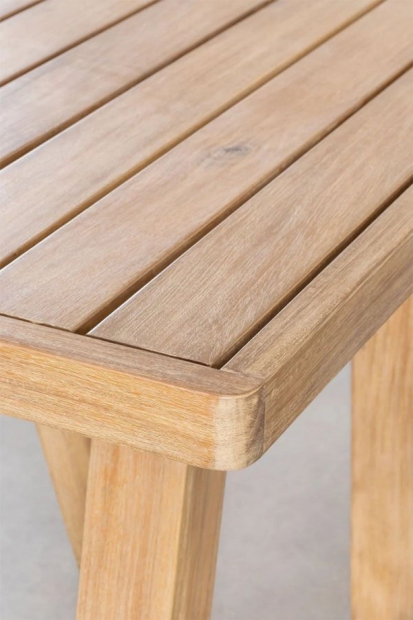 Ogrodowy duży stół Doha na taras z drewna akacjowego  200x100 cm 