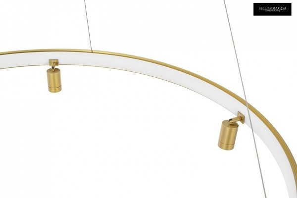 Złoty ring lampa wisząca złota sufitowa lampa w kształcie koła