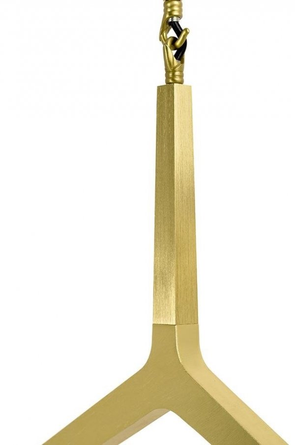 Sufitowa lampa wisząca CANDELABR 14 złota - aluminium, szkło