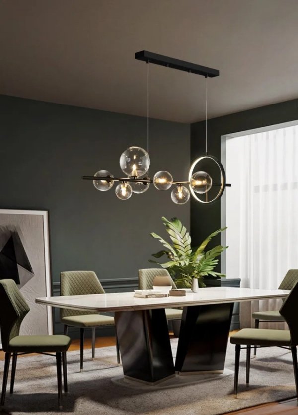 Lampa wisząca Buble 10 żyrandol nowoczesny do salonu 120 cm