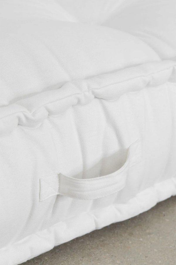 Bawełniana sofa modułowa 3 częściowa do salonu boho Daisy biała