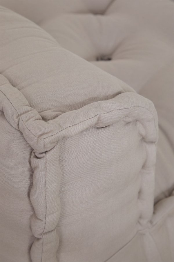 Bawełniana sofa modułowa 3 częściowa do salonu boho Daisy kolory szary kret