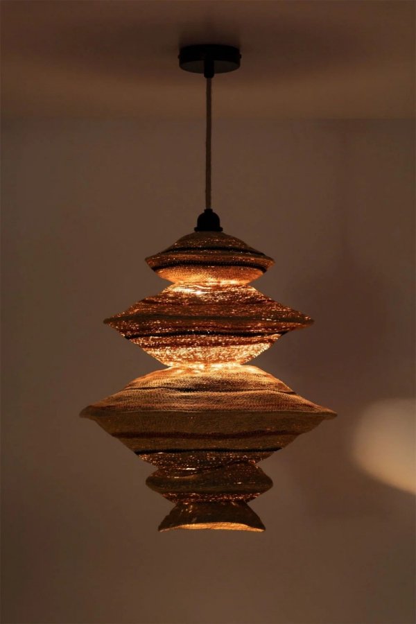 Wisząca lampa sufitowa Pekin do salonu w stylu boho vintage