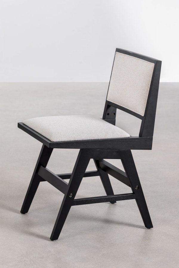 Cztery krzesła Lila  w zestawie drewno jesionowe kolor czarny