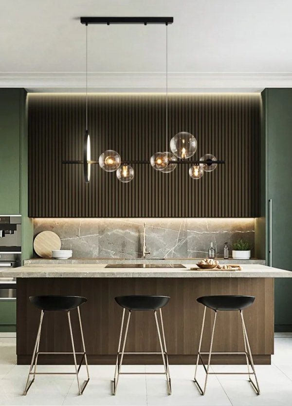 Lampa wisząca Buble 10 żyrandol nowoczesny do salonu 120 cm