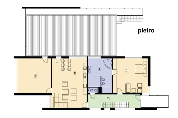 Projekt domu nowoczesnego PS-GH-230-15 pow. 397,05 m2