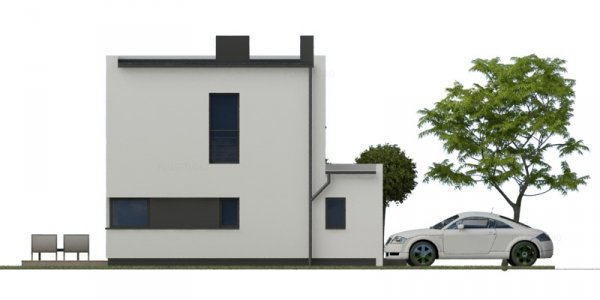 Projekt nowoczesnego domu energooszczędnego NF40-OO-40-20-V3 pow. 81,79 m2