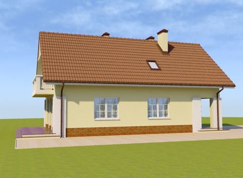 Projekt domu na wąską działkę Domowa Przystań