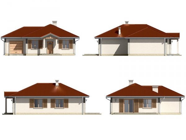 Projekt domu Urwis II pow.netto 84,07 m2