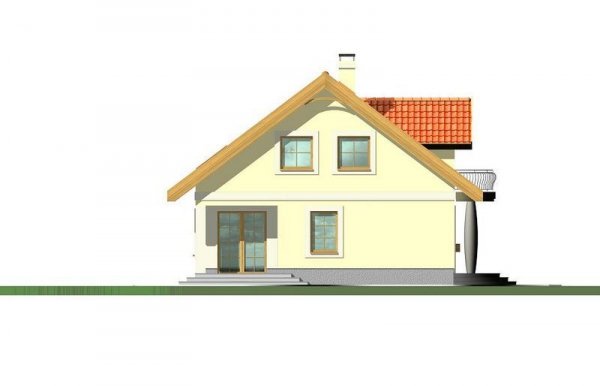 Projekt domu Agatka z garażem i małą kotłownią pow. 119,3 m2