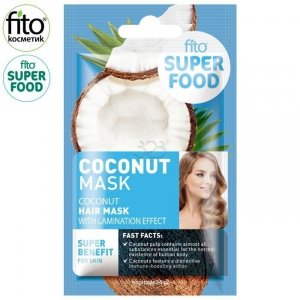 FITO SUPERFOOD maska do włosów, efekt laminowania, Kokosowa, 20 ml