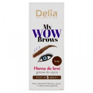 Delia Cosmetics My Wow Brows Henna do brwi - brązowa  6ml