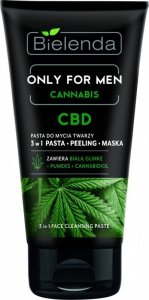 Bielenda Only for Men Cannabis CBD Pasta do mycia twarzy 3w1  150g
