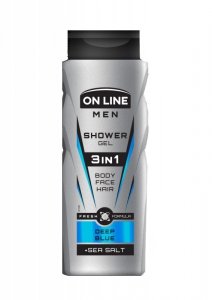 On Line Men Żel pod prysznic 3in1 Deep Blue dla mężczyzn 400ml
