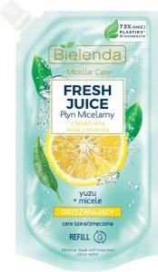Bielenda Fresh Juice Płyn micelarny orzeźwiający z wodą cytrusową Yuzu 500ml - doypack